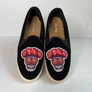 Soludos Day of The Dead Slip On Size 7